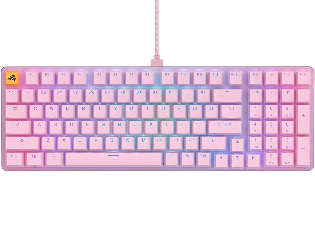 Glorious PC Gaming Race GMMK 2 Full Size, Fox Switch - Rosa, Layout US