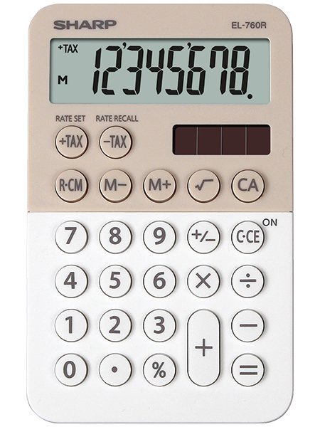 CALCOLATRICE SH-EL760RBLA BEIGE/BIANCO