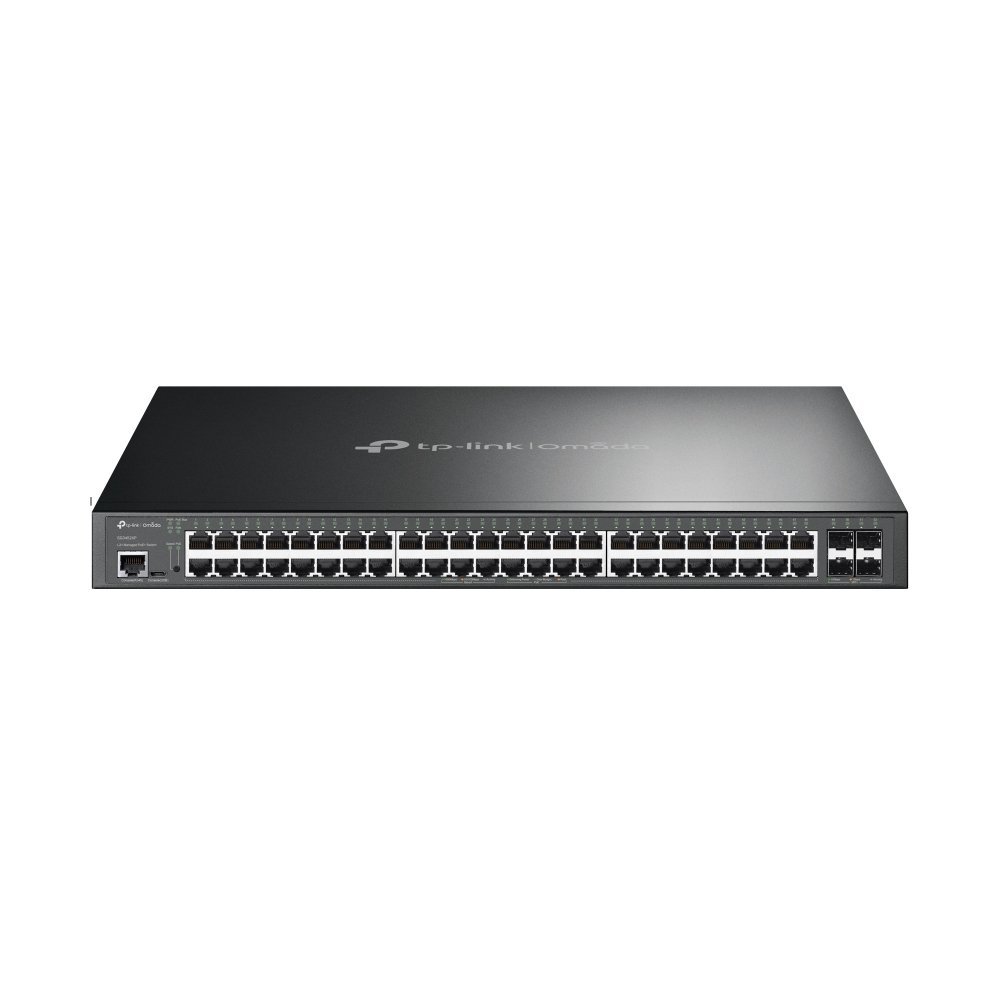TP-Link SG3452XP (TL-SG3452XP) JetStream™ 48-Port Gigabit and 4-Port 10GE SFP+ L2+ Managed Switch with 48-Port PoE+