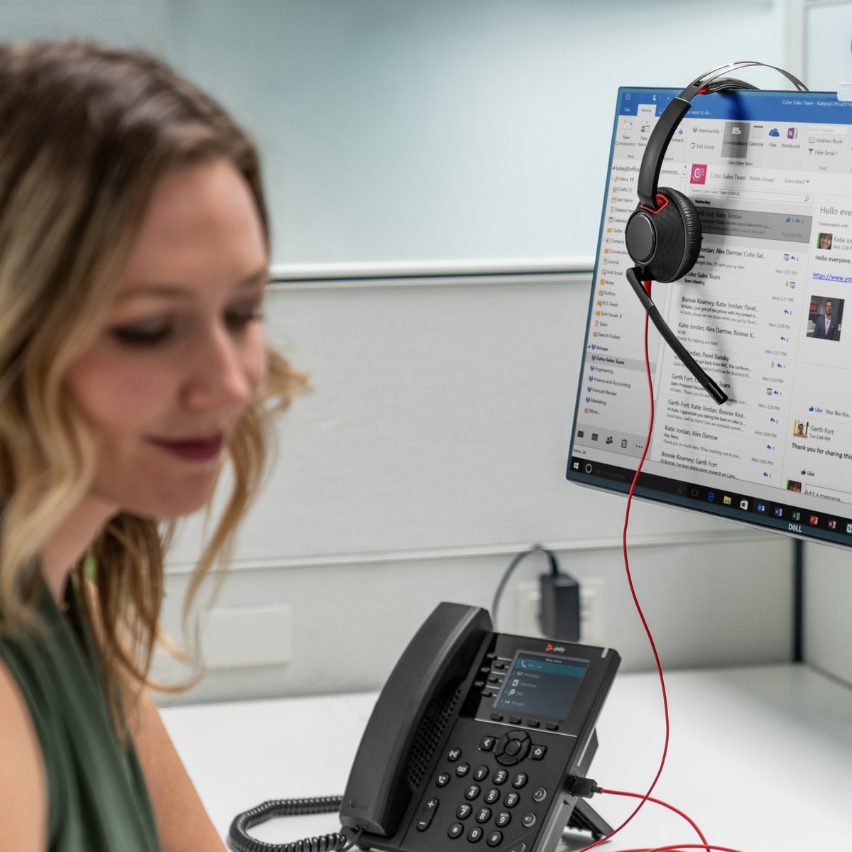 HP Poly Blackwire 5210 Monaural USB-C Headset +3.5mm Plug +USB-C/A Adapter Auricolare Cablato A Padiglione Ufficio USB tipo-C Nero
