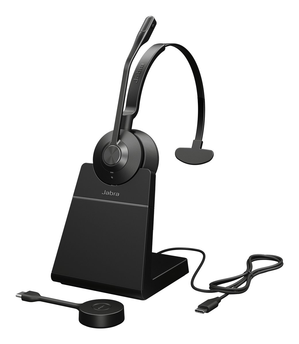 Jabra 9653-435-111 Engage 55 SE Cuffia Mono Wireless con Supporto