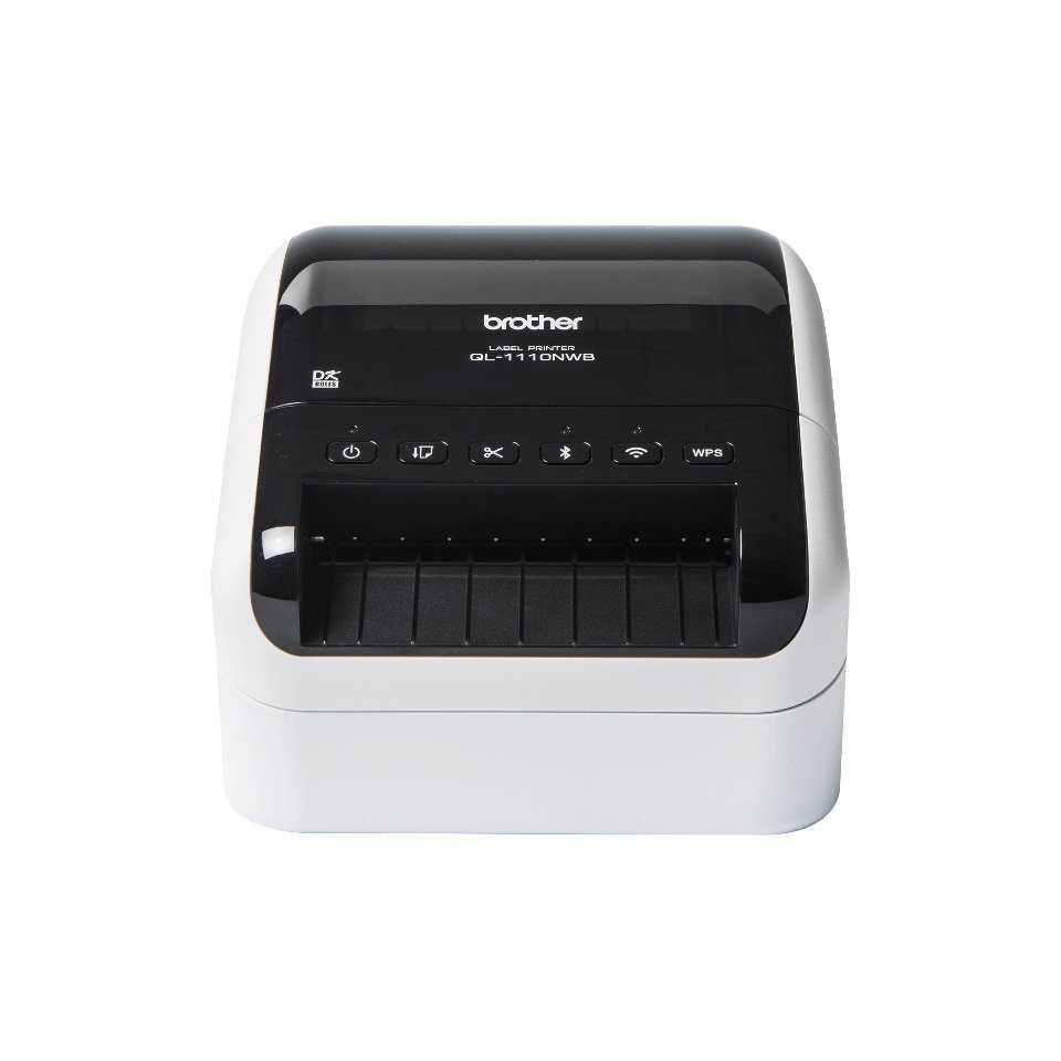 Brother QL-1110NWB stampante per etichette (CD) Termica diretta 300 x 300 DPI 110 mm/s Con cavo e senza cavo Collegamento ethernet LAN DK Wi-Fi Bluetooth