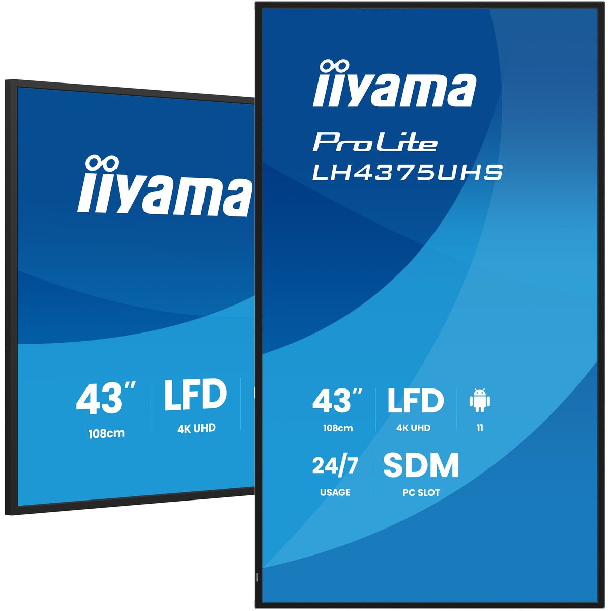iiyama LH4375UHS-B2AG, Pannello piatto per segnaletica digitale, 108 …