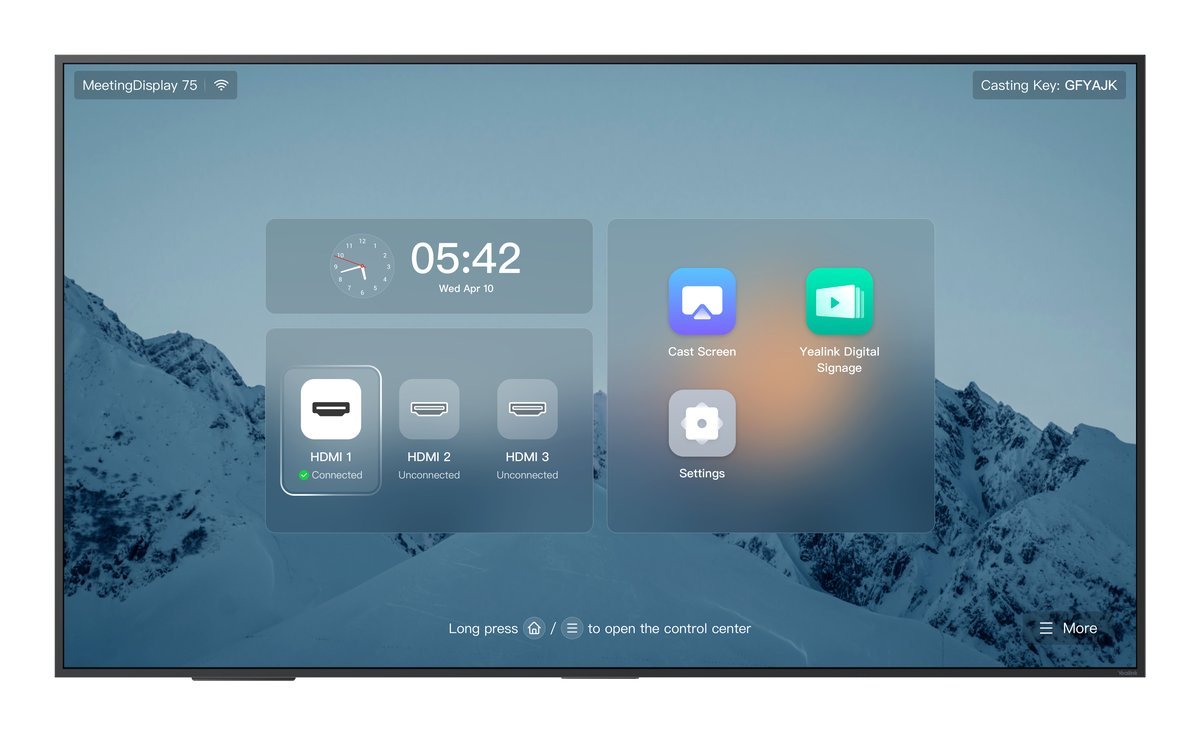 Yealink MeetingDisplay 75'' 165,1 cm (65") IPS 3840 …