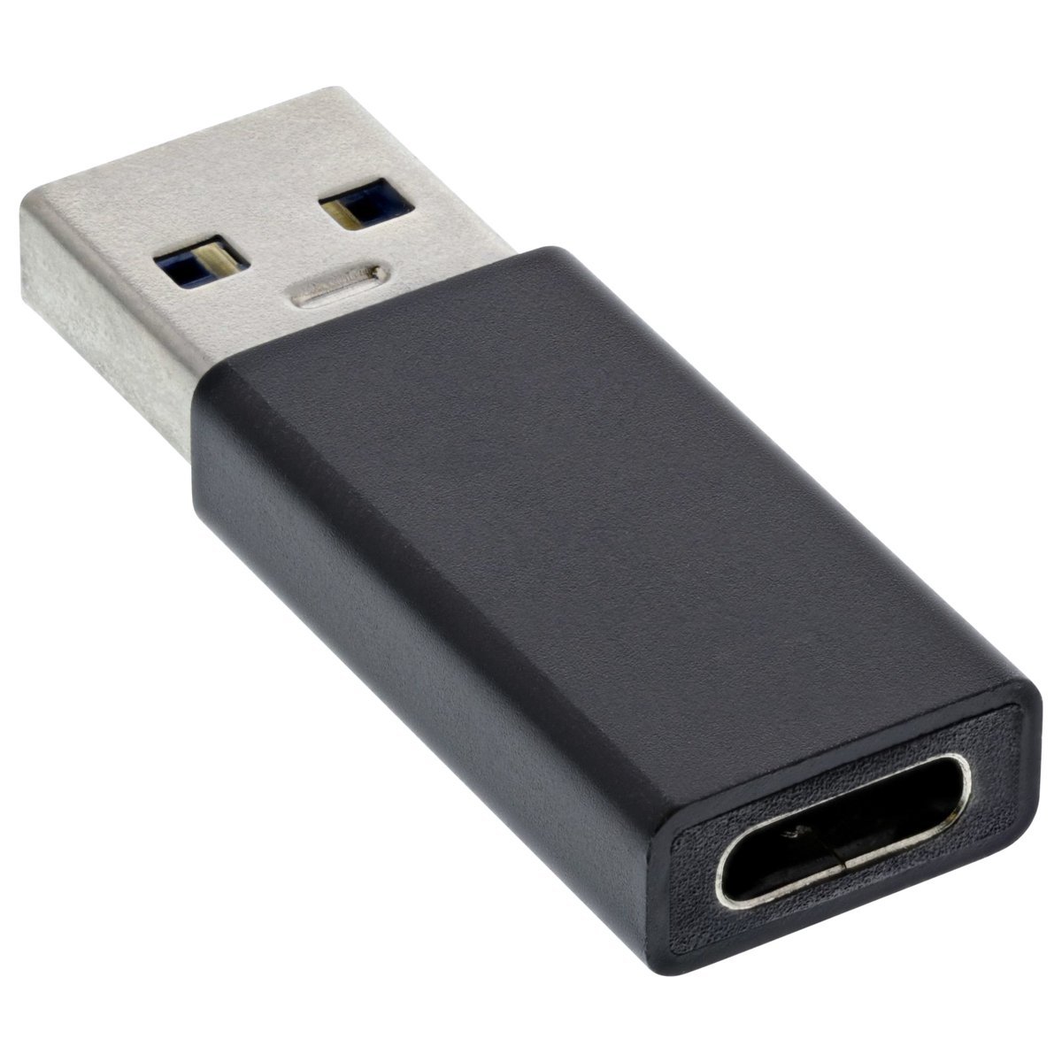 InLine Adattatore USB 3.2 Gen.2 - Spina USB-A a Presa USB-C, 10 Gb/s, Power Delivery 15W
