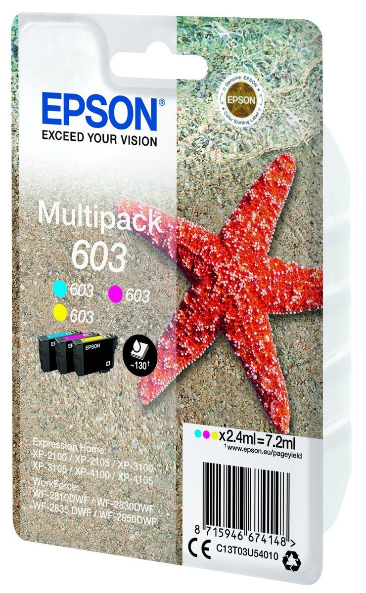 Epson C13T03U54020 cartuccia d'inchiostro 1 pz Originale Resa standard Ciano, Magenta, Giallo