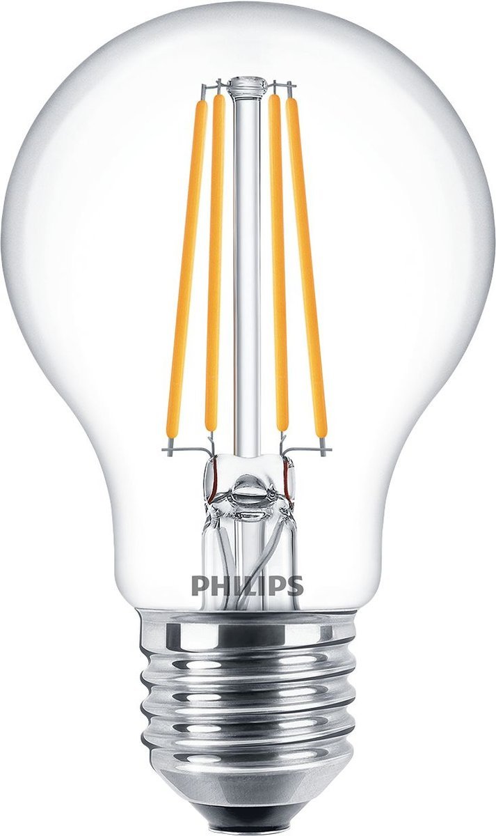 PHILIPS LED GOCCIA VETRO FILAM 60W E27 4000