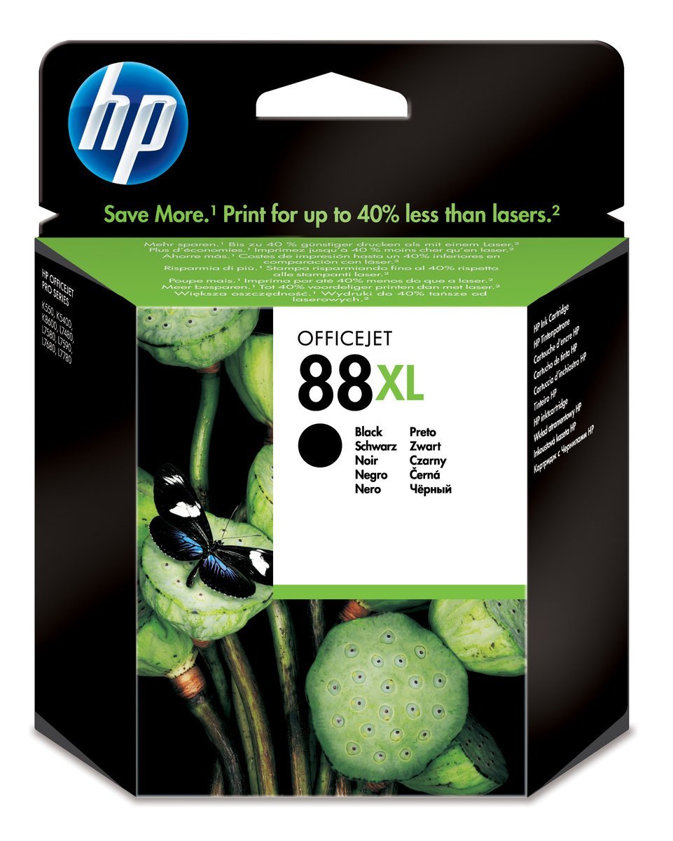 HP 88XL High Yield Black Original Ink Cartridge cartuccia d\'inchiostro 1 pz Originale Resa elevata (XL) Nero