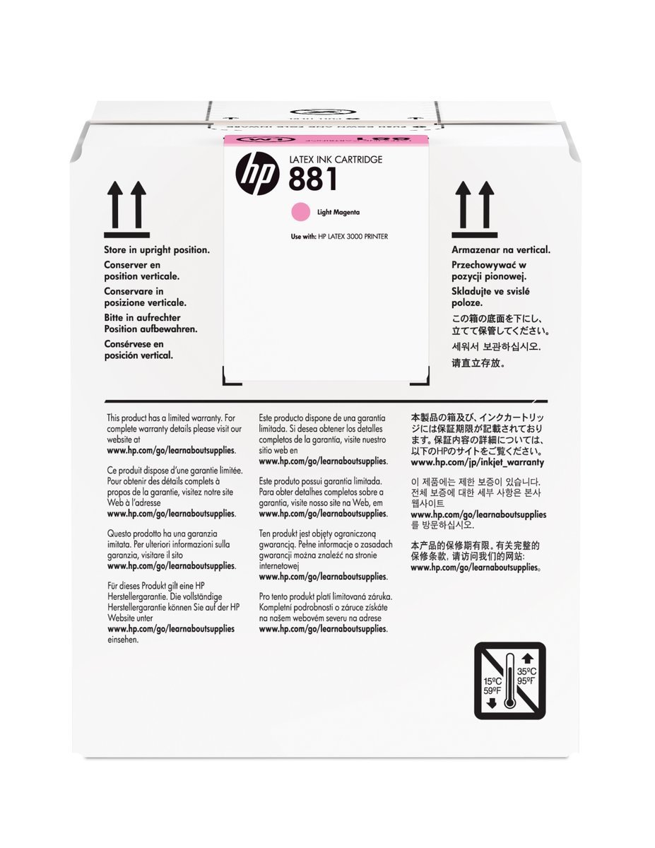 HP INC HP 881 5-LTR LT MAG LATEX INKCARTR.