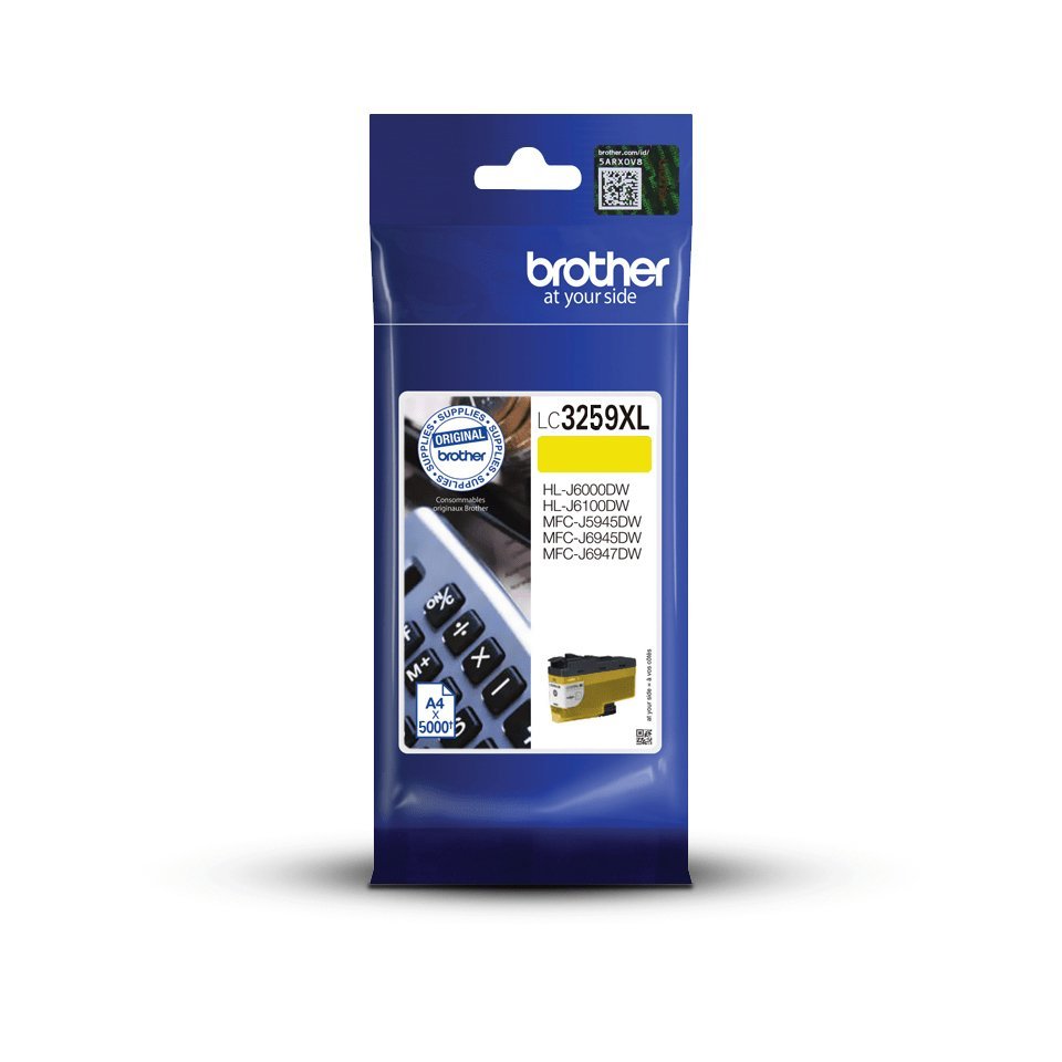 BROTHER LC3259XLYP CARTUCCIA INK JET GIALLO ALTA CAPACITA' PER MFC-J6945DW 5.000 PAGINE