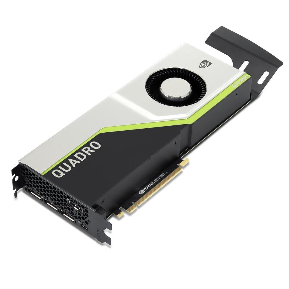 NVIDIA Quadro RTX 8000 - Scheda grafica - Quadro RTX 8000 - 48 GB GDDR6 - PCIe 3.0 x16 - 4 x DisplayPort, USB-C - per ThinkStation P520 30BE (900 Watt), 30BF (900 Watt), 30BQ (900 Watt); P720 30BA (900 Watt), 30BB (900 Watt), 30BU (900 Watt); P920 30BC, 30BD, 30BV