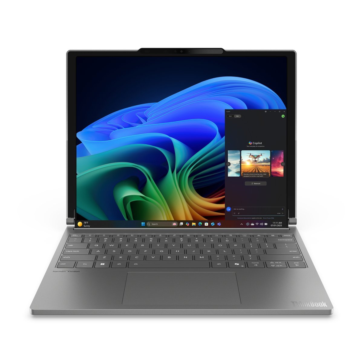 Lenovo ThinkBook Plus G6 Rollable Copilot+ PC Intel Core Ultra 7 258V Computer portatile 42,4 cm (16.7") 32 GB LPDDR5x-SDRAM 1 TB SSD Wi-Fi 7 (802.11be) Windows