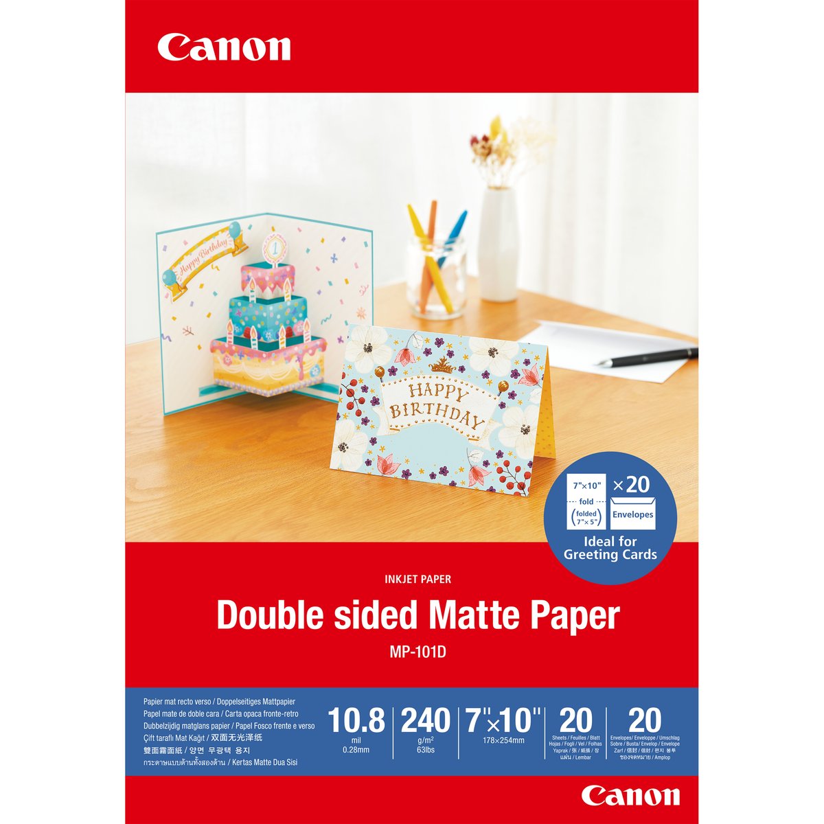Canon MP-101D - Doppio strato opaco - 10,8 …