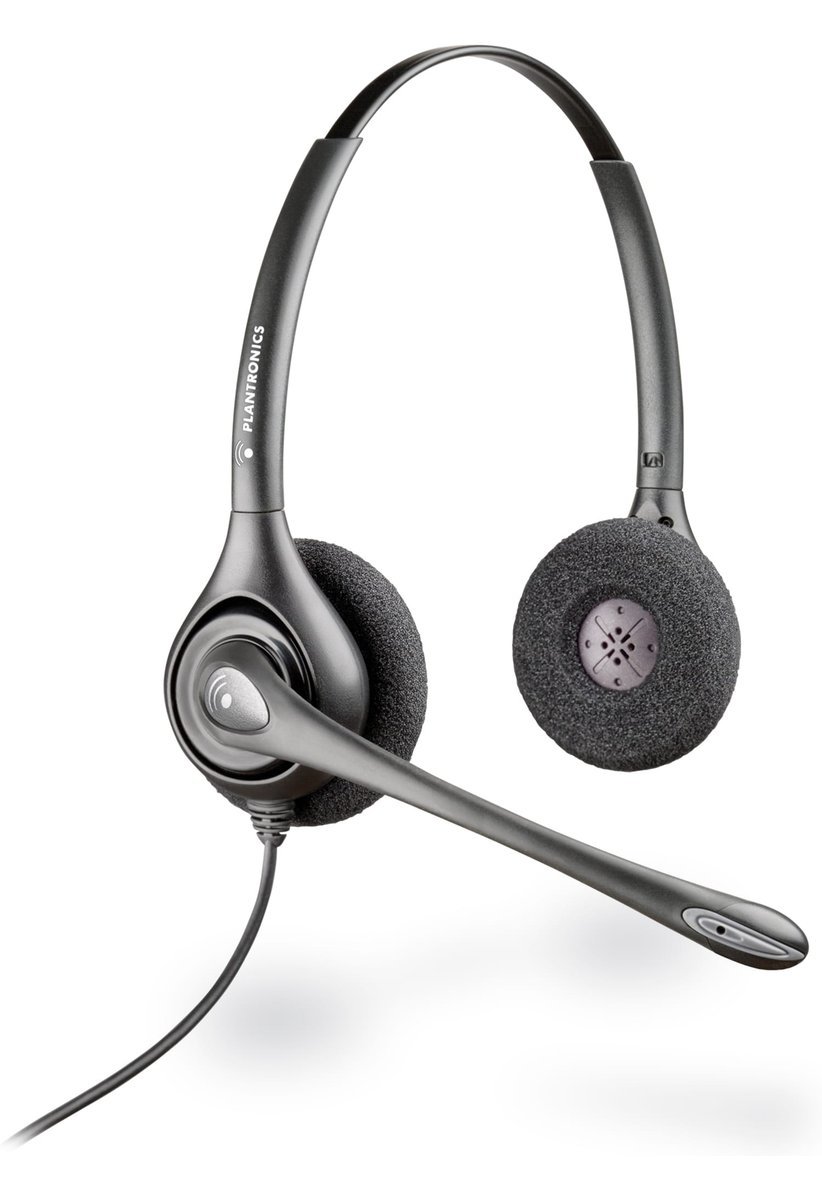 HP Poly H261N Supraplus Binaural Headset +Pouch TAA Auricolare Con cavo e senza cavo A Padiglione Ufficio Nero