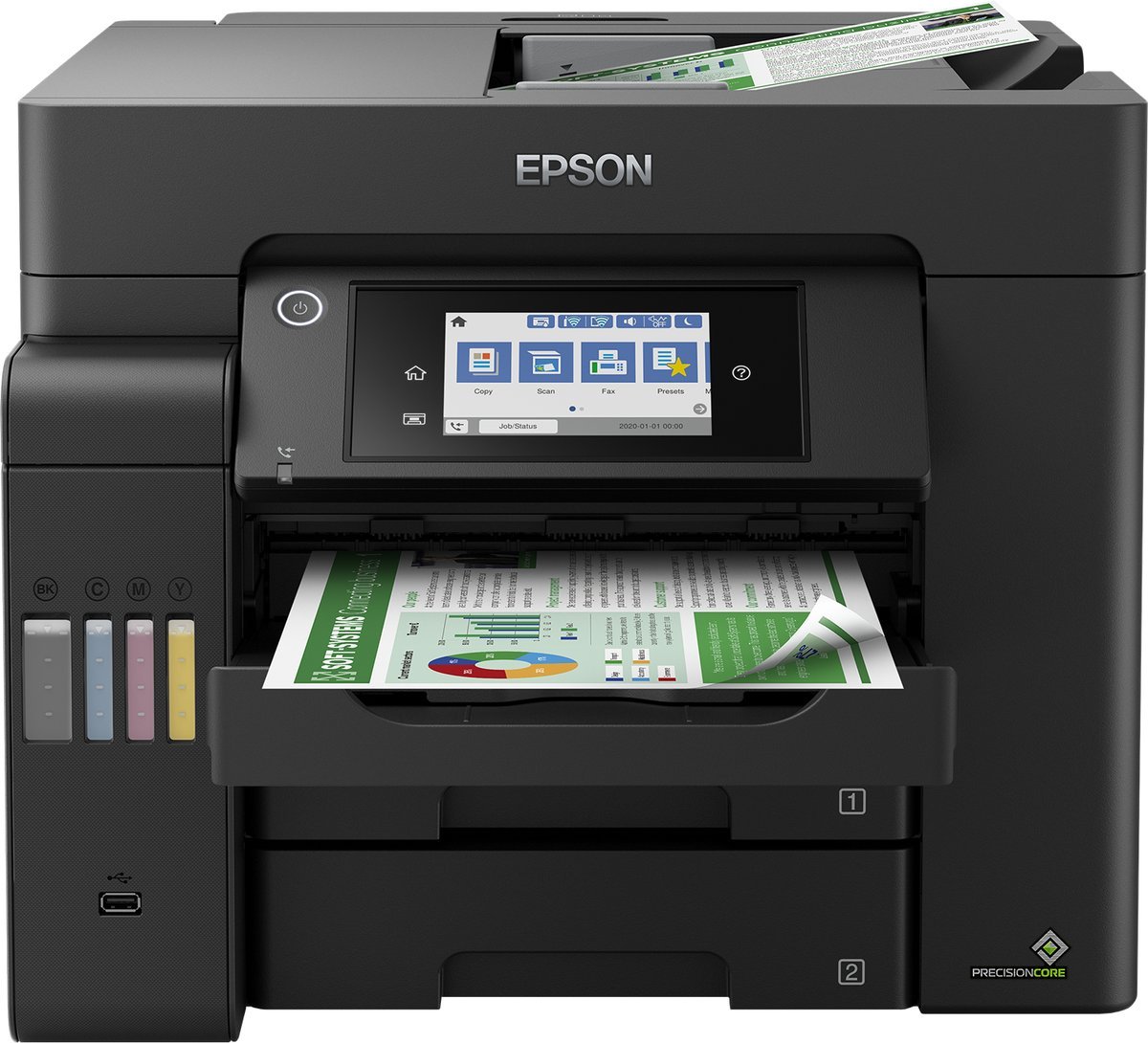 Epson EcoTank L6550 - dispositivo multifunzione - stampa, scansione, copia, fax 4800 x 2400 DPI A4 25ppm Wi-Fi AirPrint