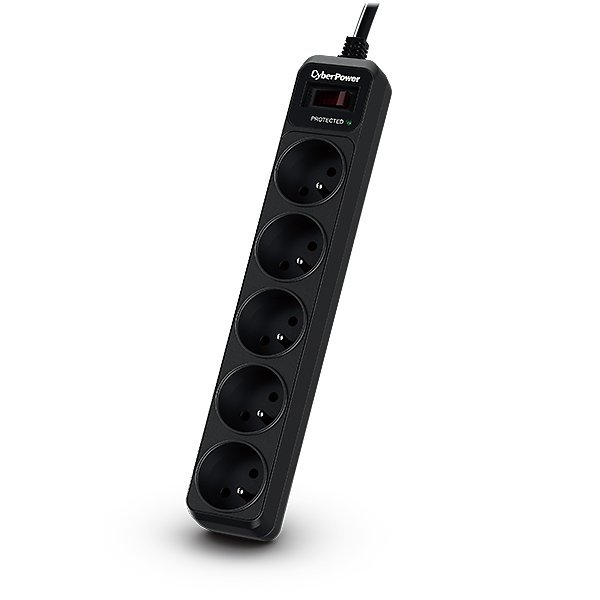 CyberPower B0520SC0-FR protezione contro le sovratensioni Nero 5 presa(e) CA 200 - 250 V 1,8 m