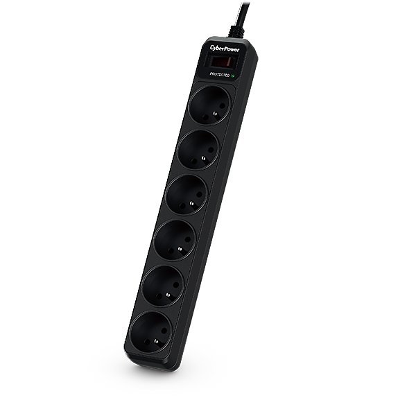 CyberPower B0620SC0-FR protezione da sovratensioni Nero 6 presa(e) AC 200 - 250 V 1,8 m
