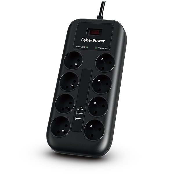 CyberPower P0820SUF0-FR protezione contro le sovratensioni Nero 8 prese AC 200 - 250 V 1,8 m