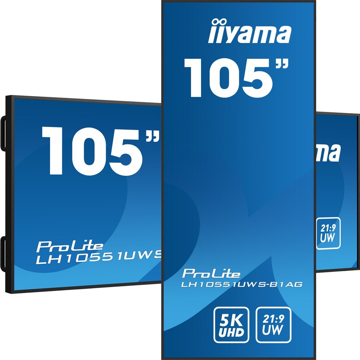 iiyama LH10551UWS-B1AG, Pannello piatto per segnaletica digitale, 2,66 m (104.7?), LED, 5120 x 2160 Pixel, 24/7