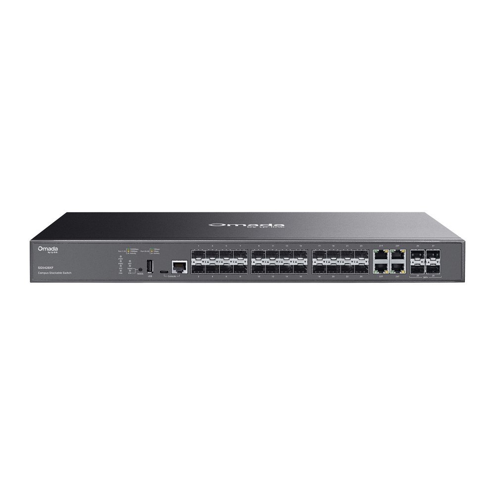 SWITCH 24P LAN GIGABIT TP-LINK SG5428XF SFP STACKABLE LITE L3 4SLOT 10G-20SLOT SFR GIGABIT 4P COMBO SFP/RJ45 GIGABIT 4SLOT SFP+