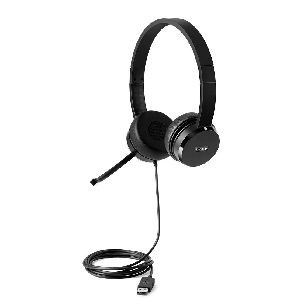 Lenovo 100 - Cuffie con microfono - over …