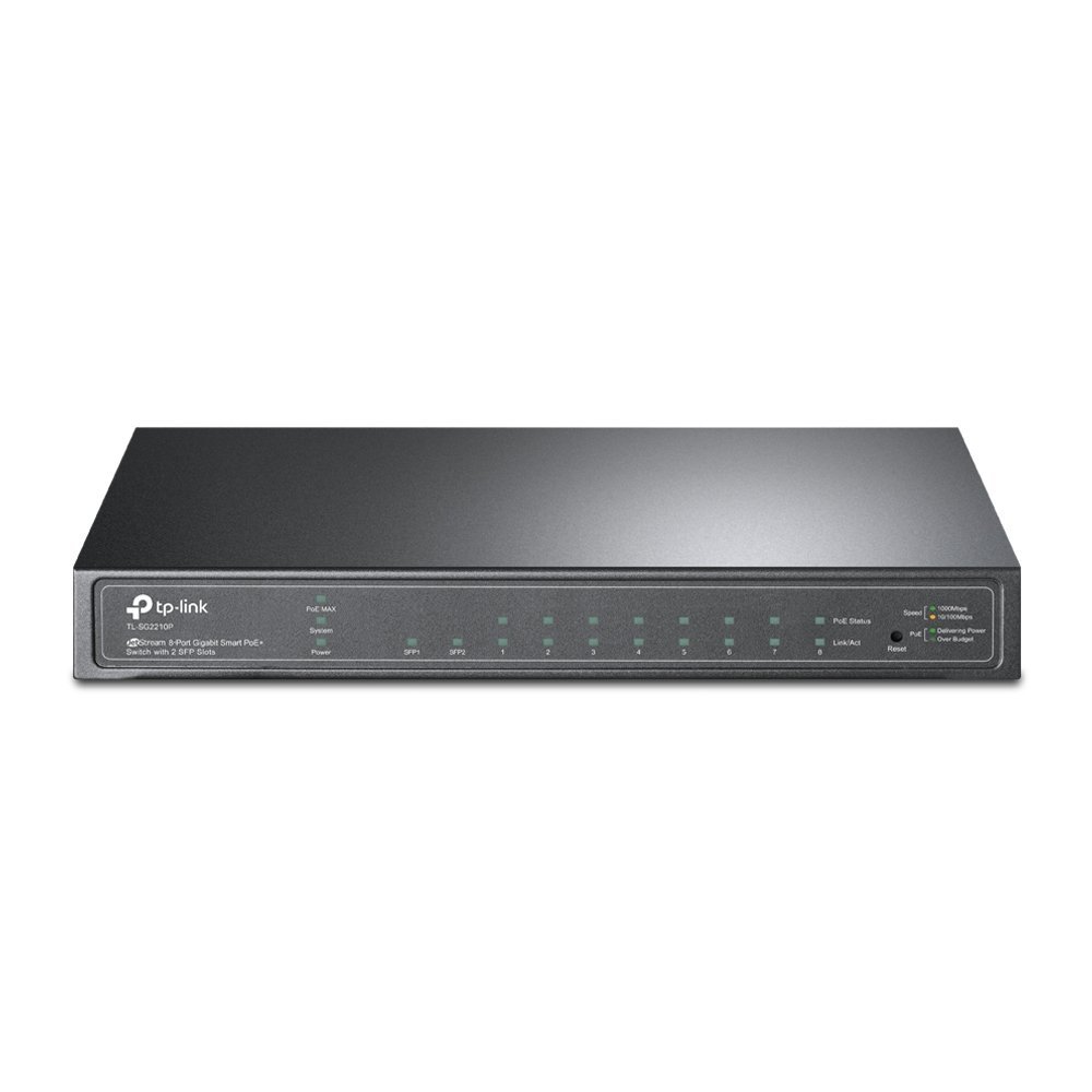 TP-Link JetStream TL-SG2210P switch di rete Gestito L2/L4 Gigabit Ethernet (10/100/1000) Supporto Power over Ethernet (PoE) Nero
