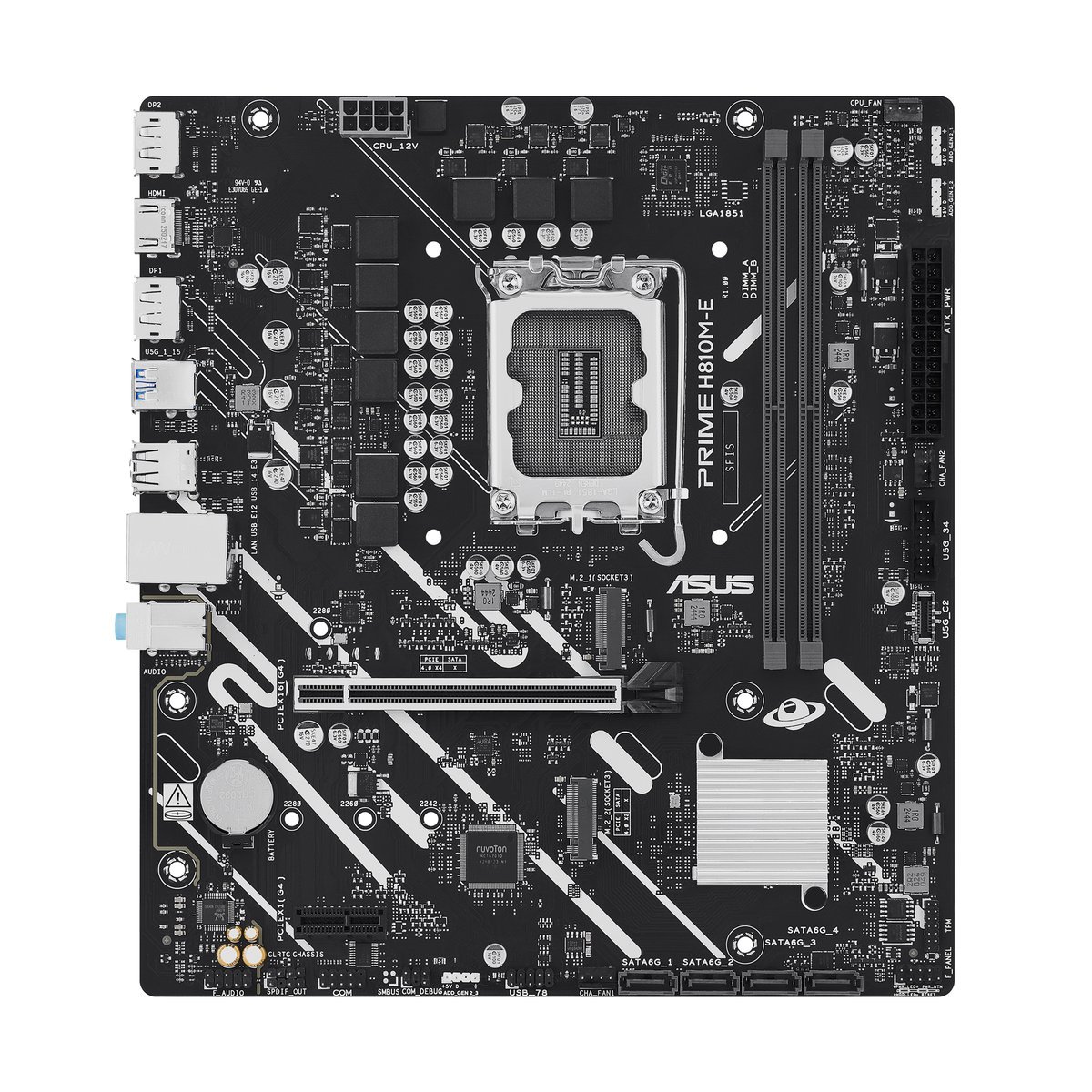 MB ASUS PRIME H810M-E-CSM 1851 2D5 2M.2 2PCIE 4S3 1HD/2DP MICRO-ATX
