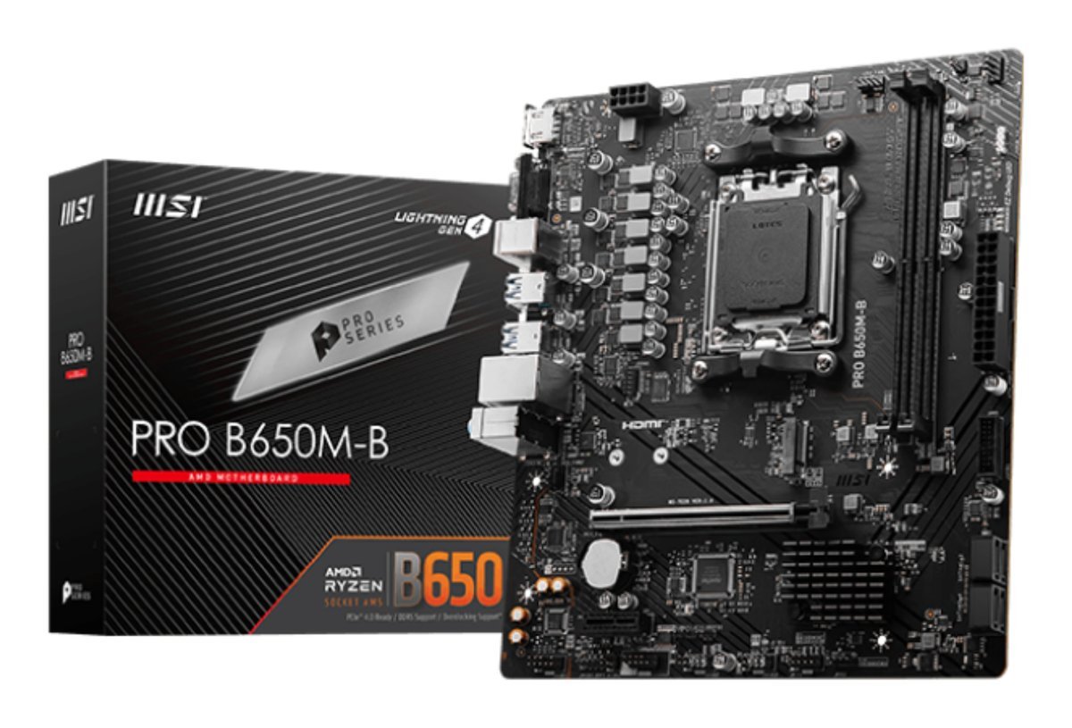 MSI PRO B650M-B scheda madre AMD B650 Presa di corrente AM5 micro ATX
