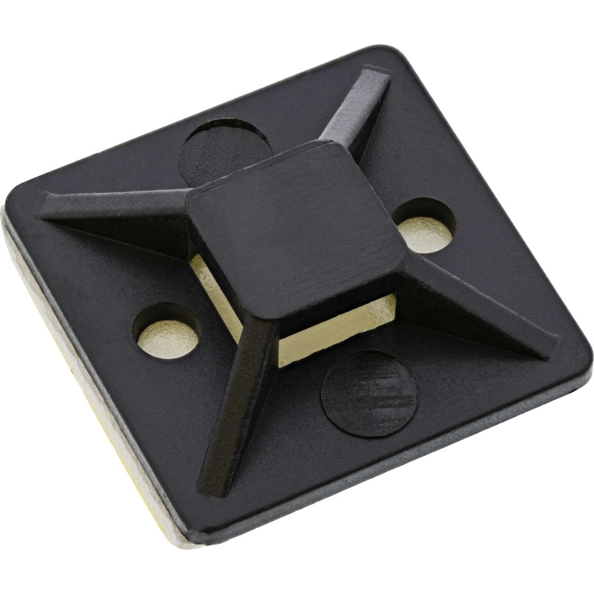 Placca Adesiva per Fascette Kit 10 pezzi - Nero