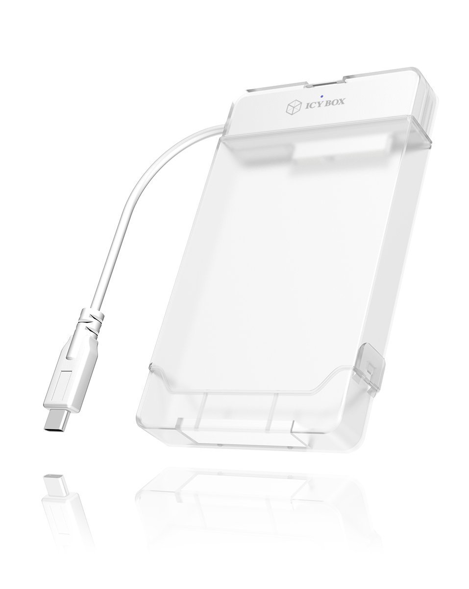ICY BOX Case Esterno per SSD/HDD 2.5" a 1x USB 3.2 Gen1 Type-C- inclusa protezione
