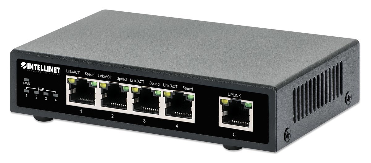 Intellinet 561839 switch di rete Gigabit Ethernet (10/100/1000) Supporto Power over Ethernet (PoE) Nero