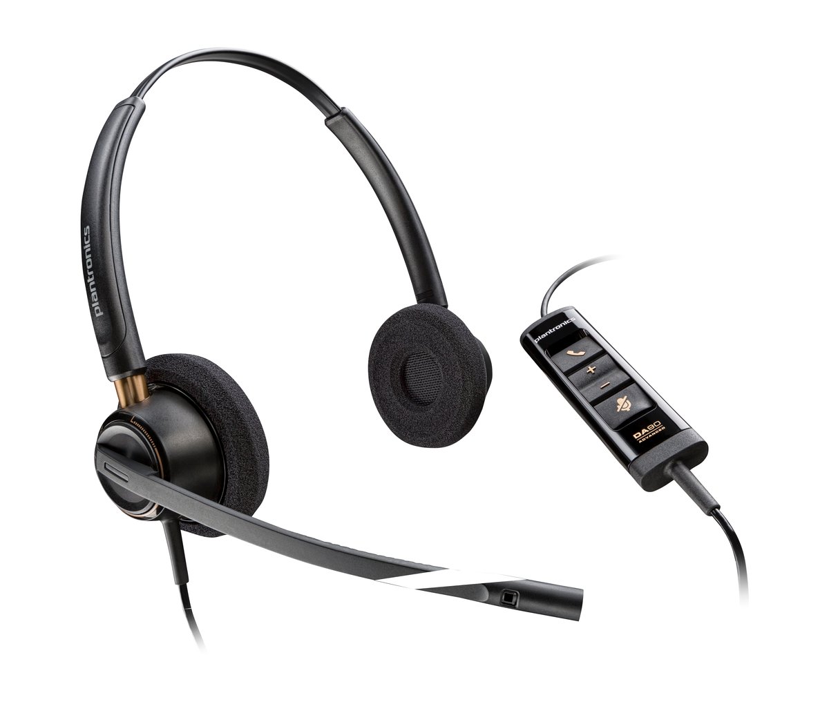 HP Poly EncorePro 525 USB-A Stereo Headset Auricolare Cablato A Padiglione Musica e Chiamate Nero