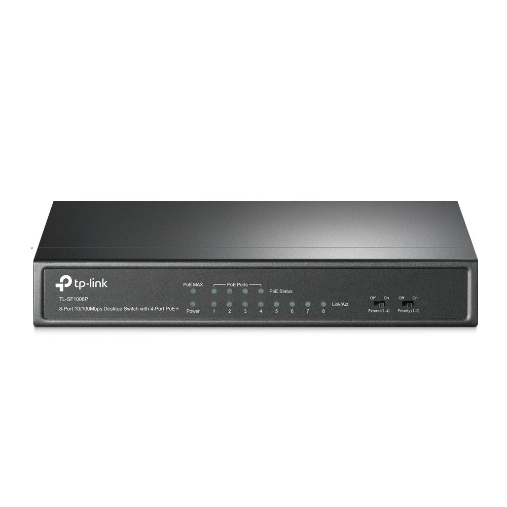TP-Link TL-SF1008P switch di rete Non gestito Fast Ethernet (10/100) Supporto Power over Ethernet (PoE) Oliva