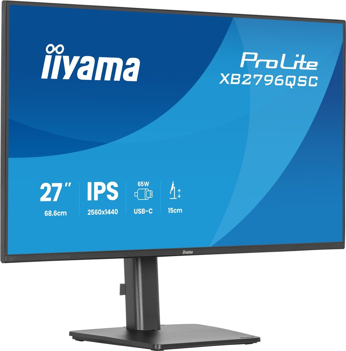 iiyama ProLite XB2796QSC-B1 Monitor PC 68,6 cm (27") 2560 x 1440 Pixel Quad HD LED Nero