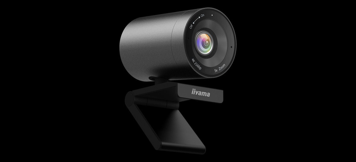 iiyama UC-CAM10PRO-1 - Webcam - inclinazione - colore - 8.46 MP - audio - cablata - USB-C
