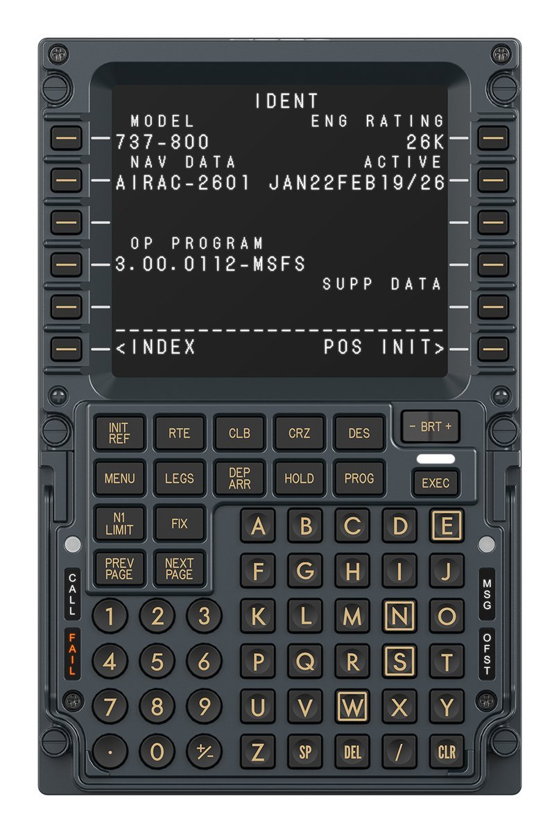 MOZA MB7F Flight Computer Display - Pannello CDU …