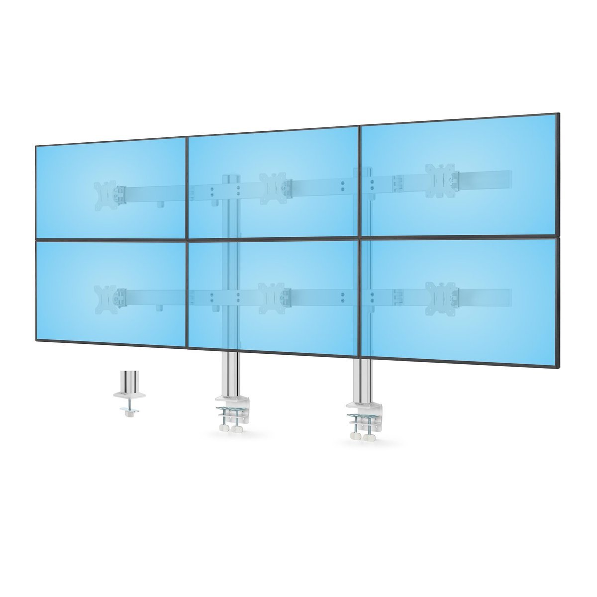 STARTECH SUPPORTO DA TAVOLO, 6 MONITOR