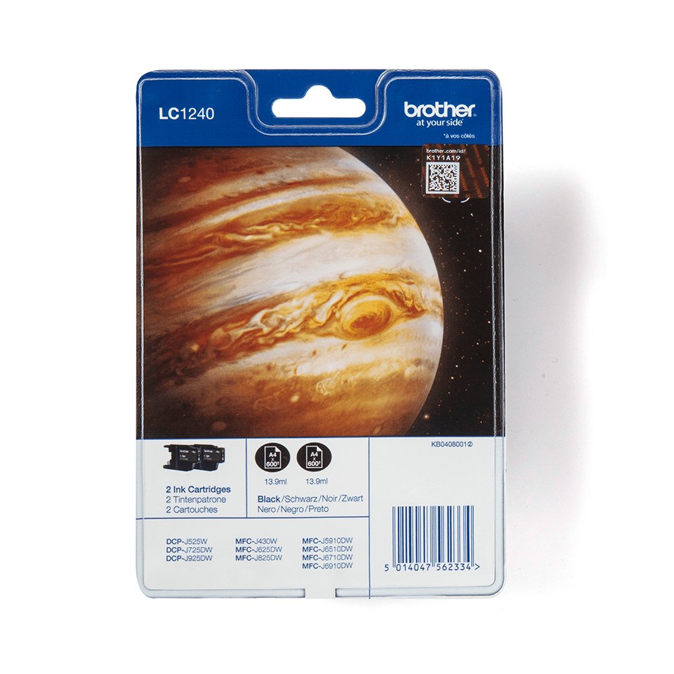 Brother LC1240BKBP2 - Confezione da 2 - nero …