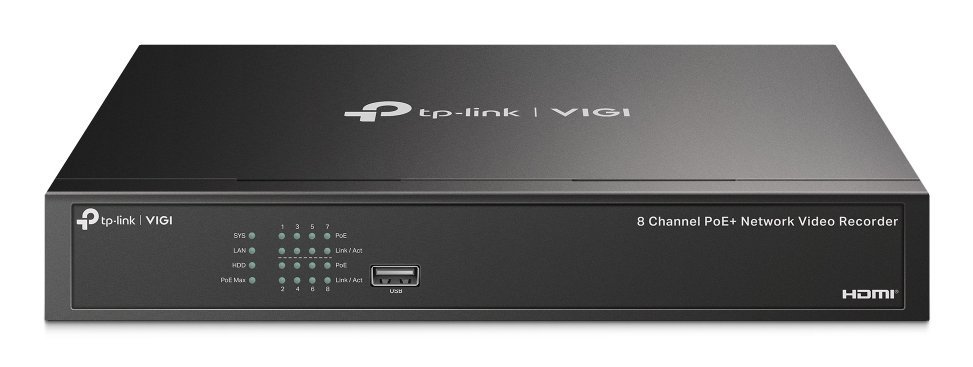 NVR IP 8 CHANNEL POE NETWORK