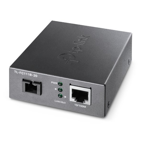 TP-Link FC111B-20 (TL-FC111B-20) 10/100 Mbps RJ45 to 100 Mbps Single-mode SC WDM Bi-Directional Fiber Converter