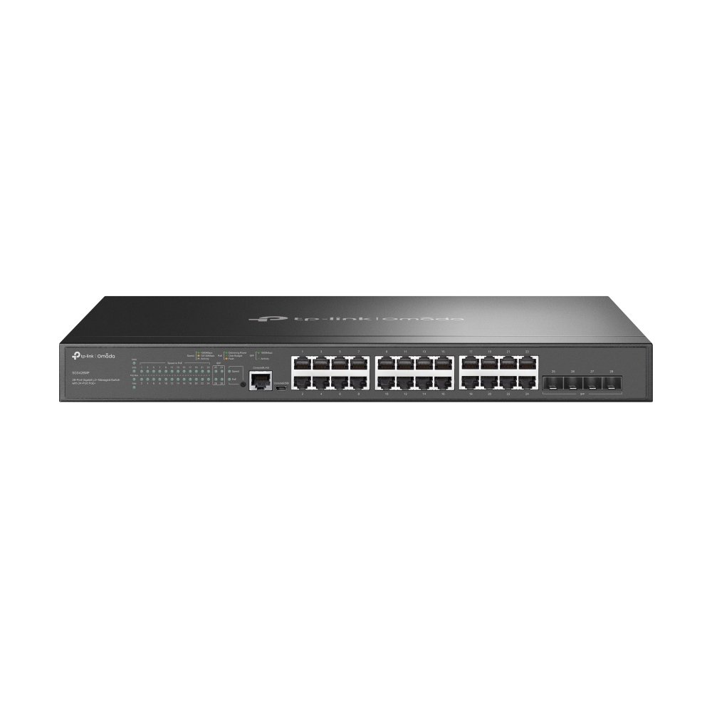 TP-Link SG3428MP (TL-SG3428MP) JetStream™ 28-Port Gigabit L2+ Managed Switch with 24-Port PoE+