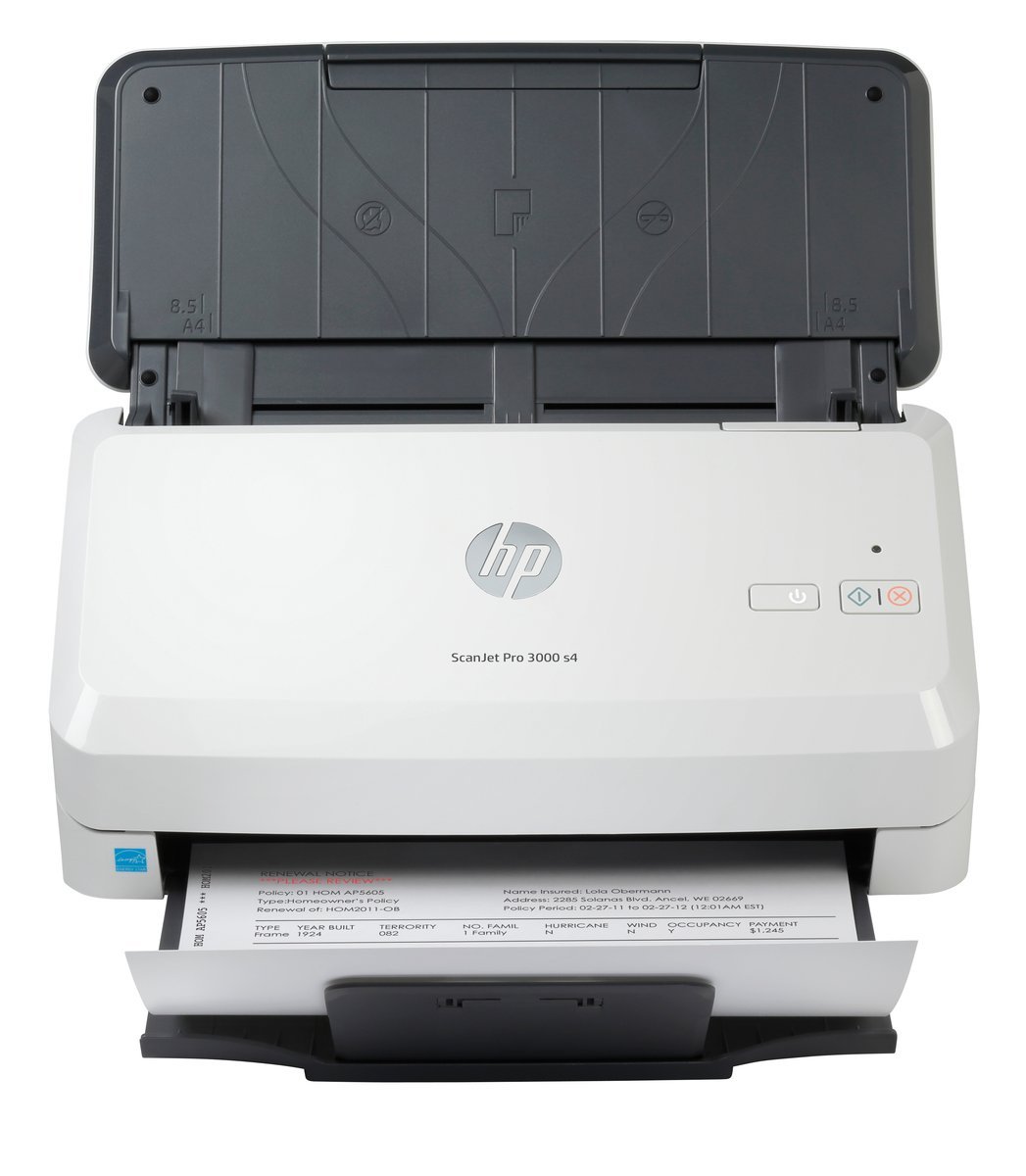 HP ScanJet Pro 3000 s4 Scanner a foglio 600 x 600 DPI A4 Nero, Bianco