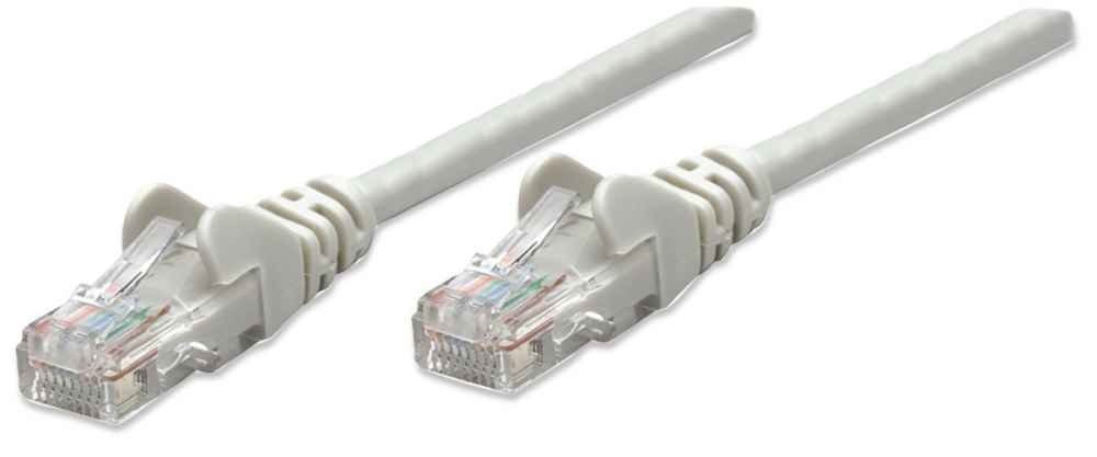 Intellinet 15m, Cat 5e UTP cavo di rete Grigio Cat5e U/UTP (UTP)