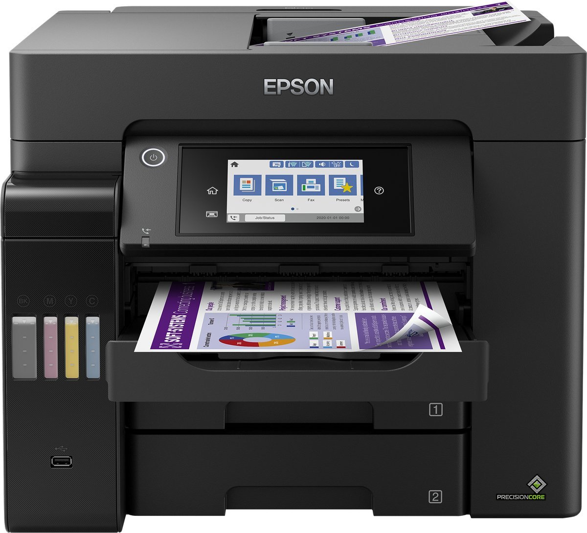 Epson EcoTank L6570 - dispositivo multifunzione - stampa, scansione, copia, fax 4800 x 1200 DPI A4 25ppm Wi-Fi AirPrint