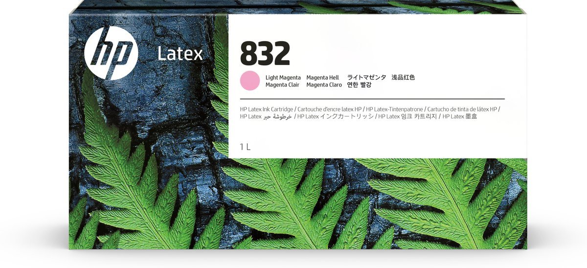 HP INC HP 832 1L LT MAGENTA LATEX INK CRTG