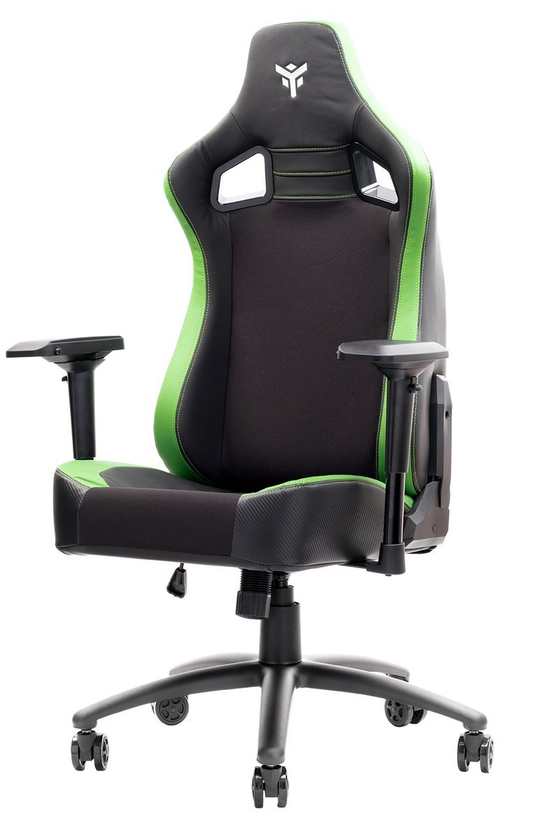 iTek Gaming Chair SCOUT PM30 - PVC, Doppio Cuscino - Nero/Verde