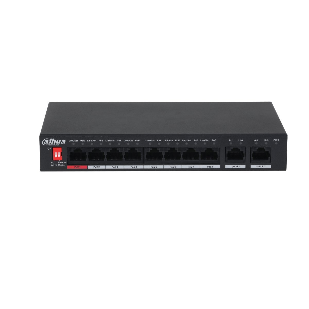 Dahua PFS3010-8ET-96-V2 Switch desktopowy bez zarz¹dzania z 10 portami, w tym 8 portami PoE