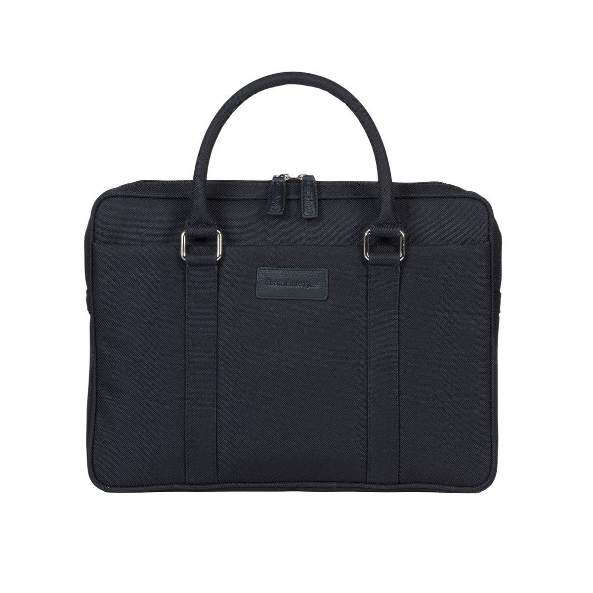 dbramante1928 Stelvio Slim Laptop Bag PURE - Borsa trasporto notebook - 14" - nero, hardware con finitura argentata