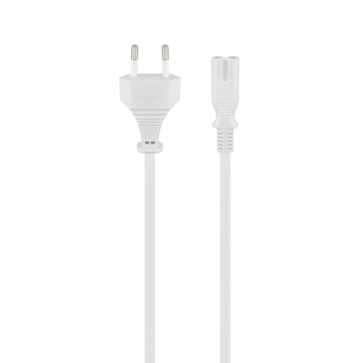 CAVO ALIMENTAZIONE EURO POWER PLUG 2 POLI M-C7F (EC1916) 1.8MT