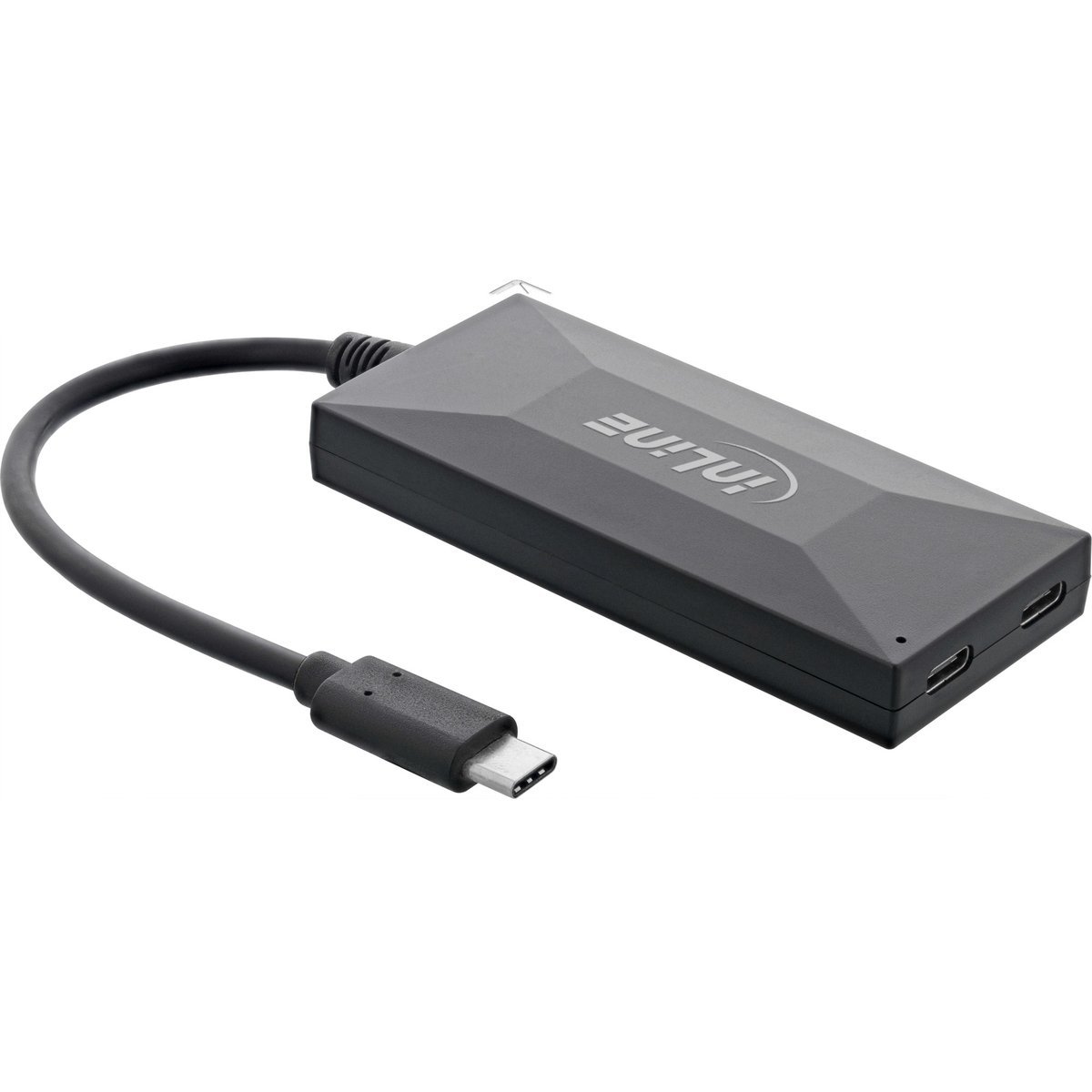 InLine USB 3.2 Gen 1 Hub, USB Type C, 3 Port Type A, 2 Porte Type C, Alimentatore 3A - Ner